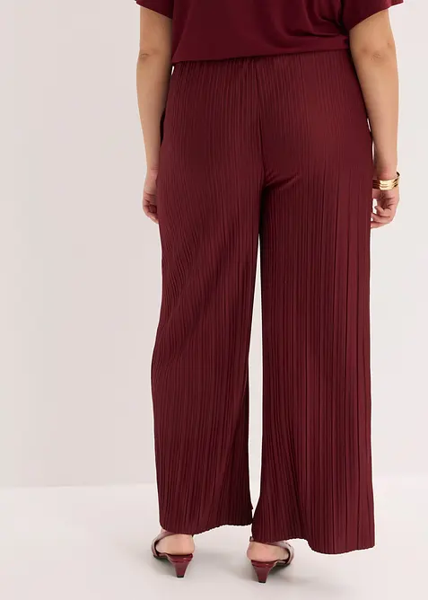 Pantaloni in jersey plissettati, bonprix