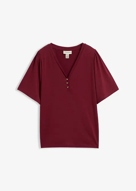 Maglia in viscosa con bottoni, bonprix