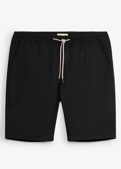 Bermuda con elastico in vita in puro cotone, regular fit, bonprix