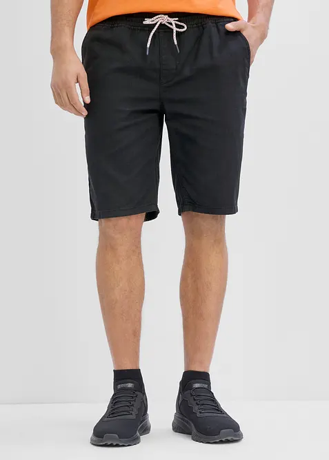 Bermuda con elastico in vita in puro cotone, regular fit, bonprix