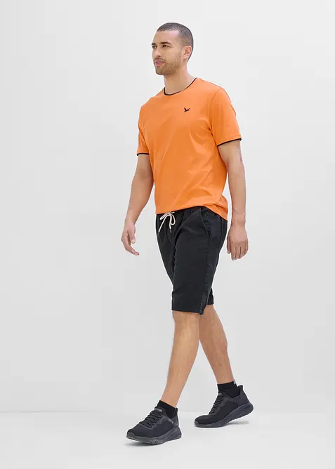 Bermuda con elastico in vita in puro cotone, regular fit, bonprix