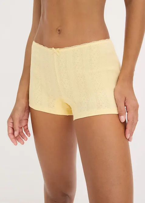 Boxer aderenti con cotone morbido (pacco da 4), bonprix