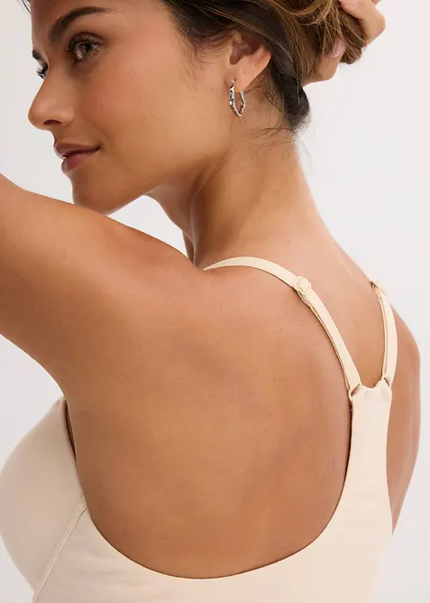 Reggiseno con coppe preformate, ferretto, chiusura frontale e cotone, bonprix