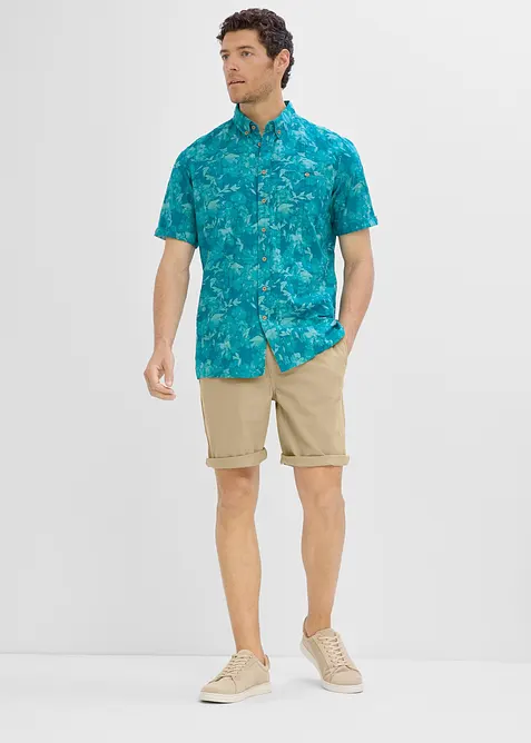 Bermuda in puro cotone con elastico in vita, regular fit, bonprix