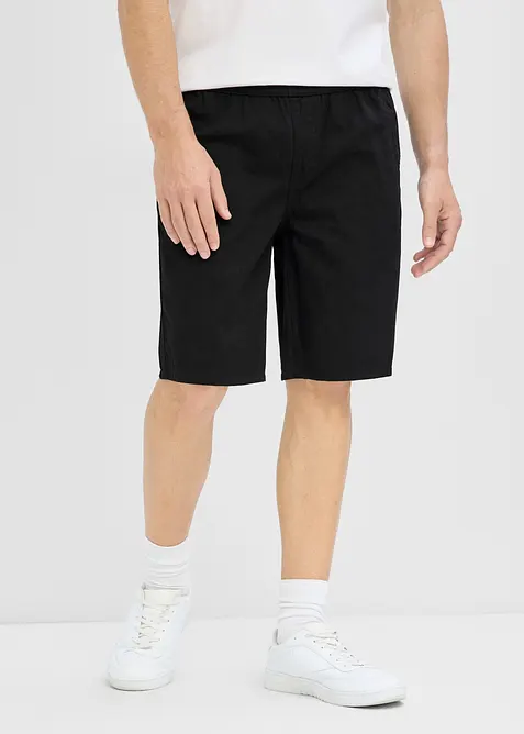 Bermuda in puro cotone con elastico in vita, regular fit, bonprix