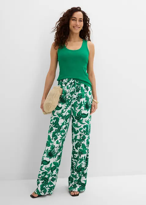 Pantaloni larghi in viscosa fluida, bonprix