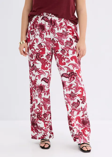 Pantaloni larghi in viscosa fluida, bonprix