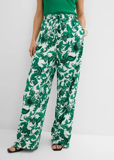 Pantaloni larghi in viscosa fluida, bonprix