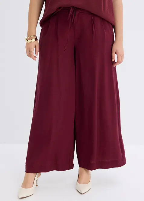 Pantaloni con elastico in vita in misto viscosa, bonprix
