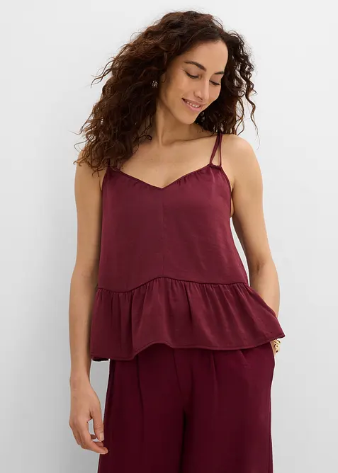 Top in satin fluido, bonprix