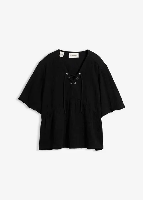 Blusa in mussola vaporosa, bonprix