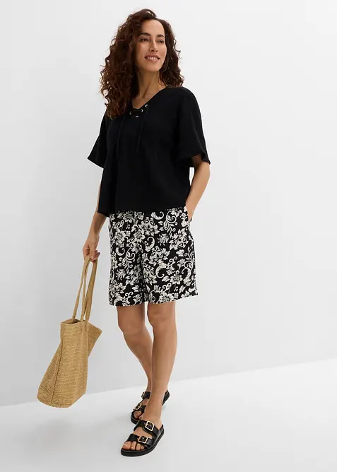 Blusa in mussola vaporosa, bonprix