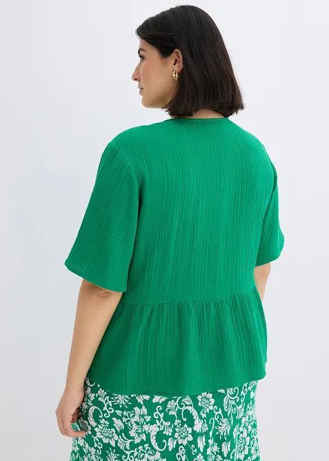 Blusa in mussola vaporosa, bonprix