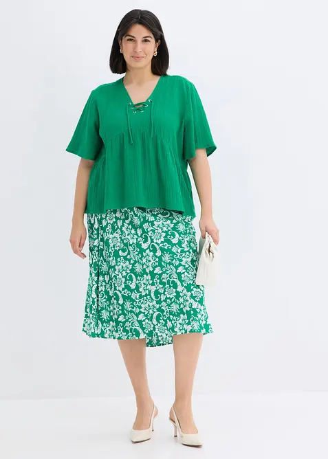 Blusa in mussola vaporosa, bonprix