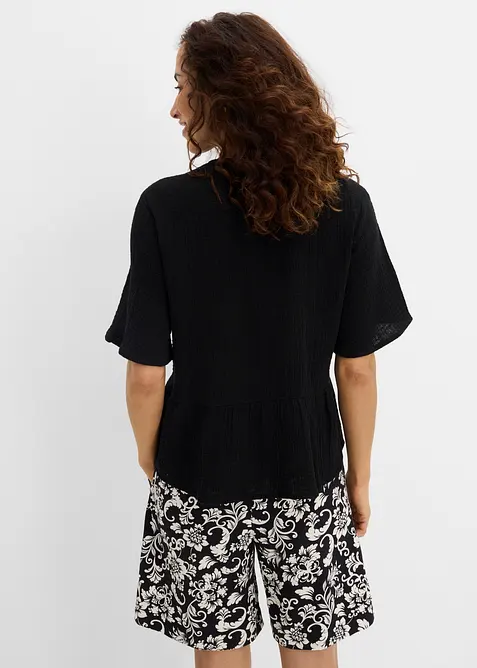 Blusa in mussola vaporosa, bonprix