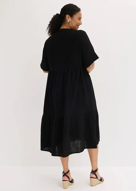 Abito midi in puro cotone, bonprix