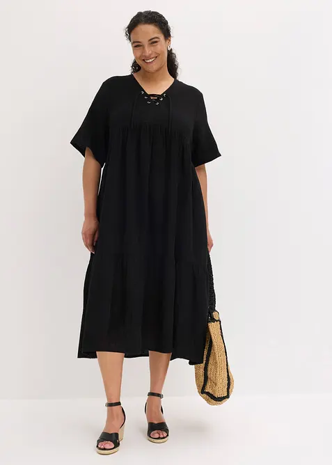 Abito midi in puro cotone, bonprix