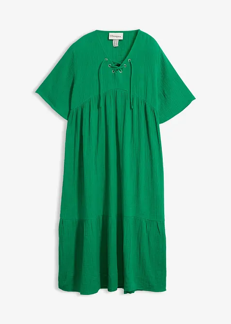 Abito midi in puro cotone, bonprix