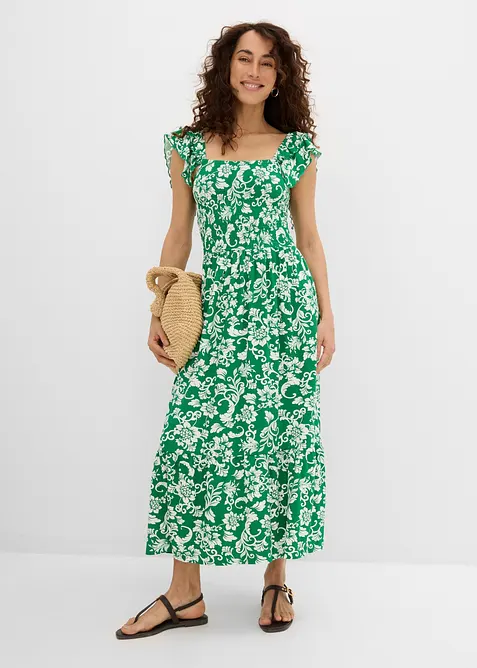 Abito midi in misto viscosa, bonprix