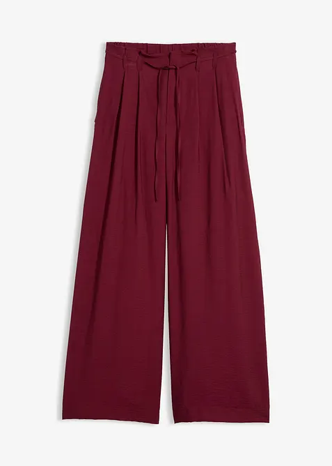 Pantaloni con elastico in vita in misto viscosa, bonprix