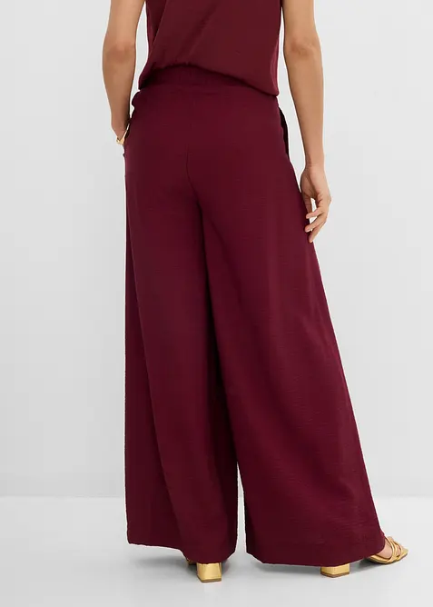 Pantaloni con elastico in vita in misto viscosa, bonprix