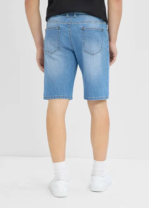 Bermuda in jeans leggeri con elastico in vita, regular fit (pacco da 2), bonprix