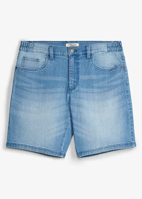 Shorts di jeans leggeri con elastico in vita, relaxed fit, bonprix