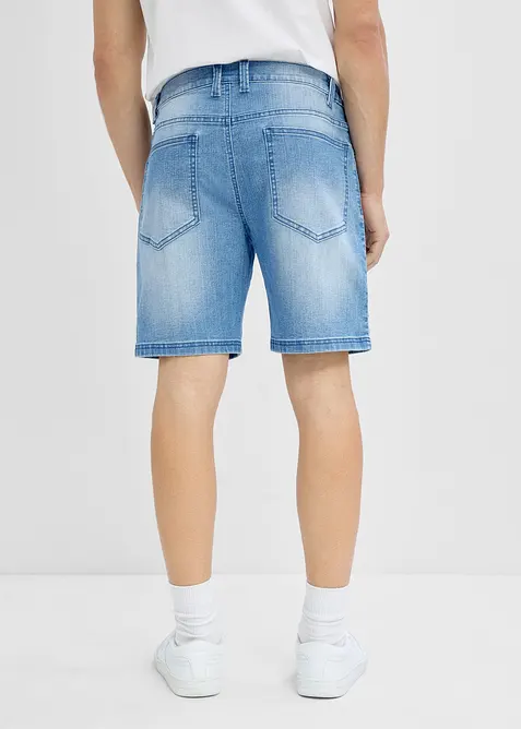 Shorts di jeans leggeri con elastico in vita, relaxed fit, bonprix