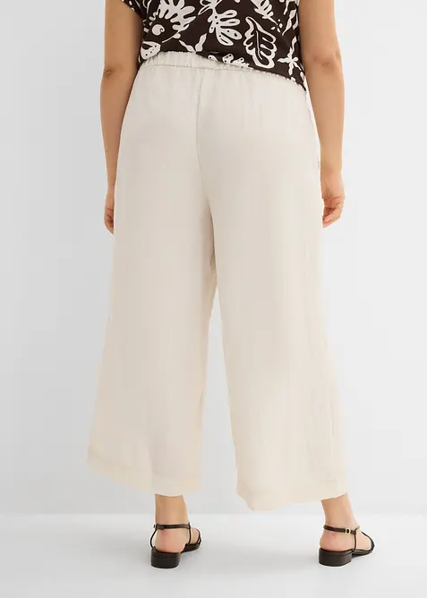 Pantaloni culotte con viscosa fluida, bonprix