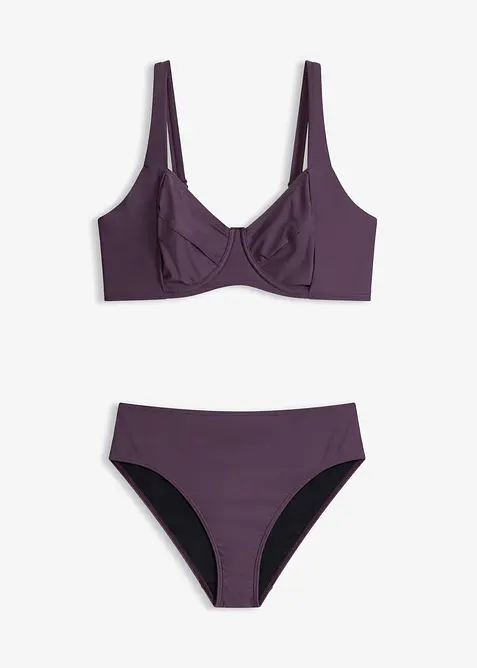 Bikini minimizer con slip a vita alta leggermente modellanti (set 2 pezzi), bonprix