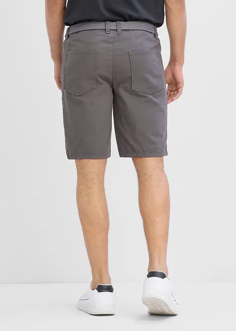 Bermuda elasticizzati con elastico in vita e cintura, regular fit, bonprix