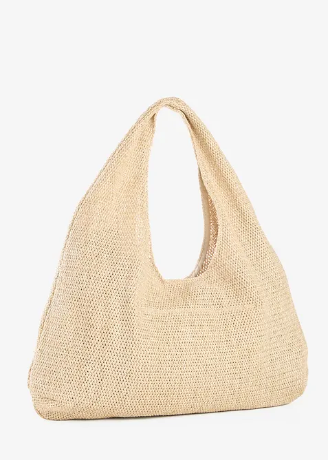 Borsa shopper effetto paglia, bonprix