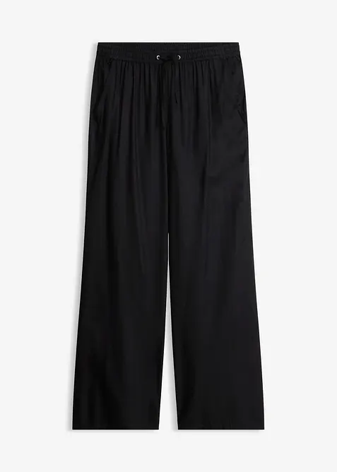 Pantaloni a palazzo in viscosa fluida, bonprix