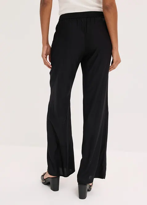 Pantaloni a palazzo in viscosa fluida, bonprix