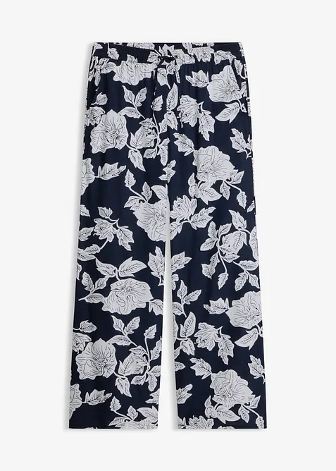 Pantaloni a palazzo in viscosa fluida, bonprix