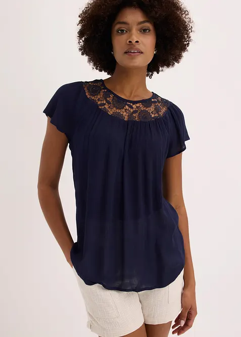 Blusa in pura viscosa, bonprix