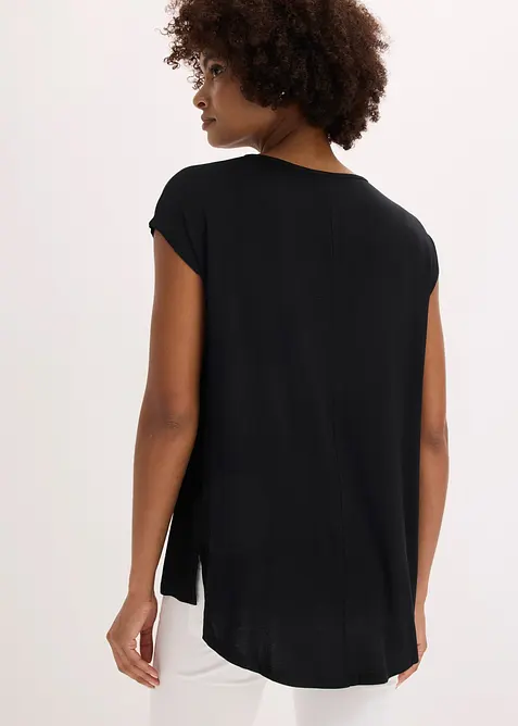 Maglia lunga in misto viscosa, bonprix