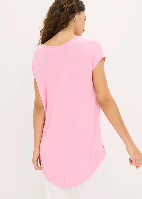 Maglia lunga in misto viscosa, bonprix