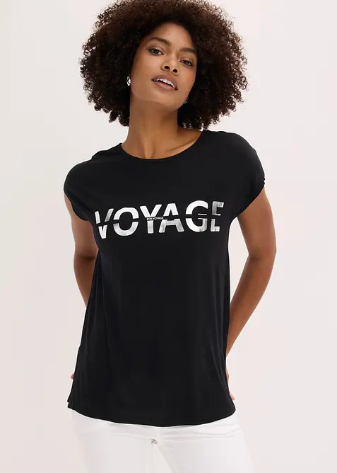Maglia lunga in misto viscosa, bonprix