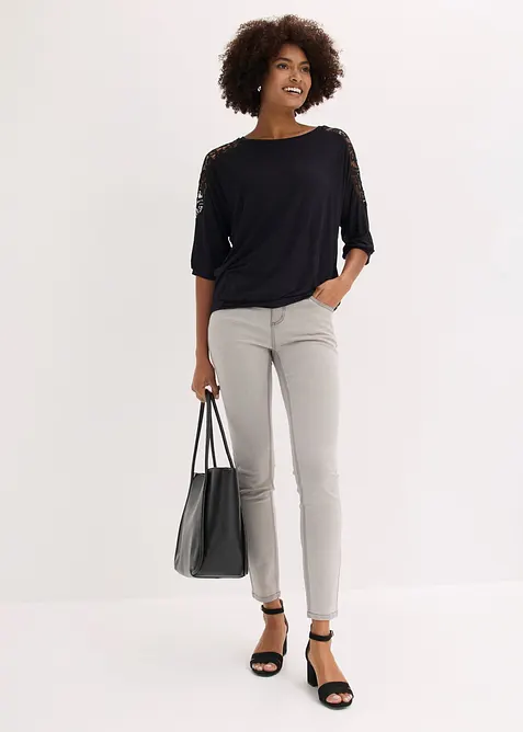 Maglia oversize in misto viscosa, bonprix