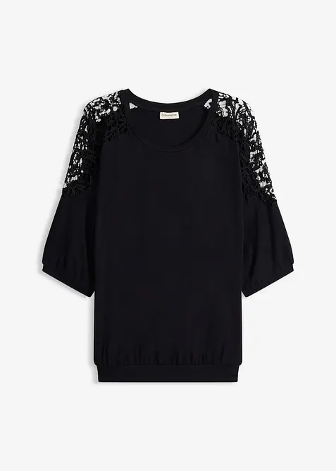 Maglia oversize in misto viscosa, bonprix