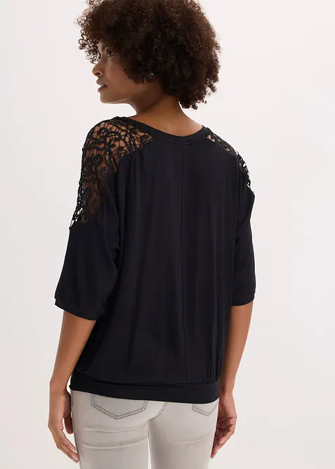 Maglia oversize in misto viscosa, bonprix
