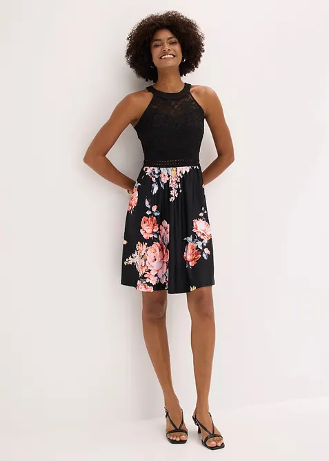 Abito midi in mesh, bonprix