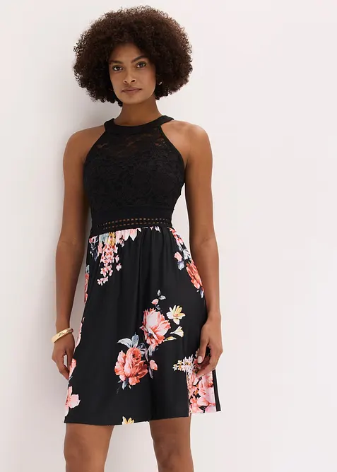 Abito midi in mesh, bonprix