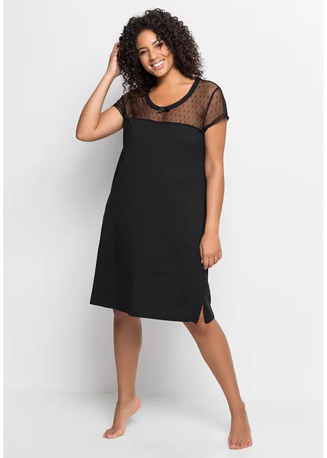 Camicia da notte corta in cotone biologico, bonprix