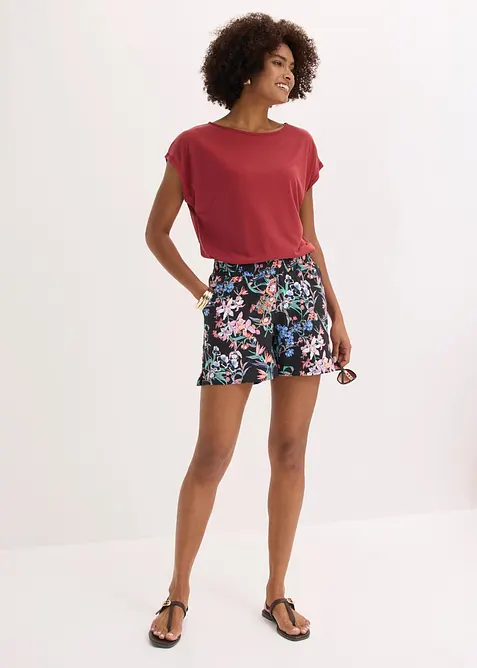 Shorts in jersey di misto cotone elasticizzato (pacco da 2), bonprix