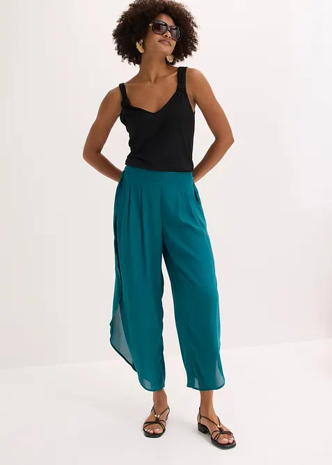 Pantaloni a palazzo con spacchi, bonprix