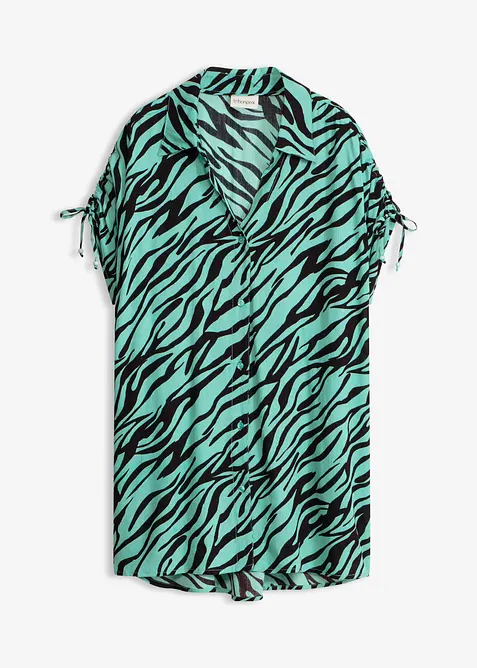 Camicia da spiaggia in crinkle operato, bonprix