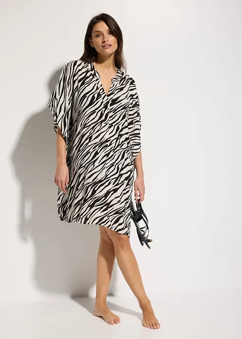 Tunica copricostume in crinkle strutturato, bonprix