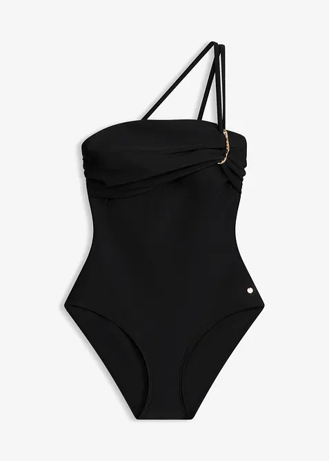 Costume intero a fascia con dettagli dorati, bonprix